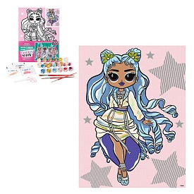 Набір для розпису по номерах для дітей "L.O.L. Surprise! O.M.G. Fashion show Missy Frost" зі стразам - 1 - smarttoys.com.ua