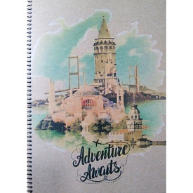 Блокнот А4 50арк.пруж.Серія Крафт  - 1 - smarttoys.com.ua