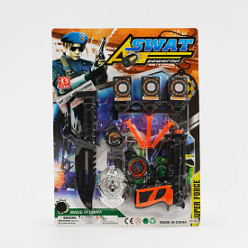 Військовий набір 921 (144/2) 2 види зброї, патрони на присосці, аксесуари, на листі - 1 - smarttoys.com.ua