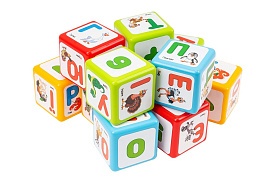 Іграшка кубики "Абетка + арифметика ТехноК", арт. 8843 - 1 - smarttoys.com.ua
