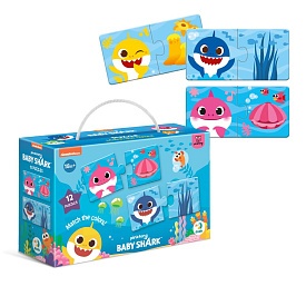 Пазл Дуо Baby Shark. З'єднай кольори - 1 - smarttoys.com.ua