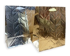 Пакет 18*23*10см паперовий "Однокольоровий блискучийї " 12 шт в пак - 1 - smarttoys.com.ua