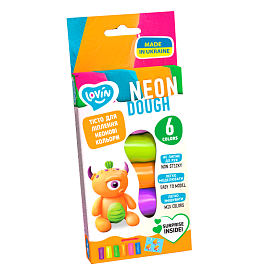 6 кольорів Neon Assorted TM Lovin Набір для ліплення з тістом - 1 - smarttoys.com.ua