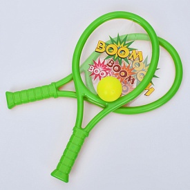 Ракетка MR 1207 дитяча 2 шт., м'ячик, кул., 18,5-40-4 см. - 1 - smarttoys.com.ua
