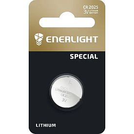 Батарейка ENERLIGHT LITHIUM CR 2025 BLI 1 (1/1/20/960) - 1 - smarttoys.com.ua