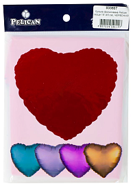 Кулька фольгована PELICAN серце 18' (45см) Червоний  (5шт) - 1 - smarttoys.com.ua