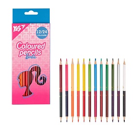 Олівці кольорові Yes 12/24 кол. "Barbie" рожевий - 1 - smarttoys.com.ua