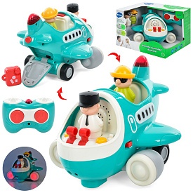 Літак HE999500 радіокер., 2 фігурки, муз., світло, бат., кор., 24-16-21 см. - 1 - smarttoys.com.ua