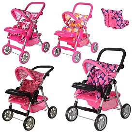 Візок 9337 ET/005 мет., прогулянковий, кошик, регул. ручка, кор., 53-32-14 см. - 1 - smarttoys.com.ua