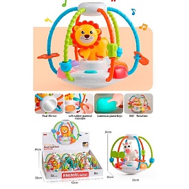 Гра 8028-1Bкуля з твариною,13-15-15см,муз,зв.твар,світ рух.деті,текс.на бат-ці.в дис.43-14,5-32,5см - 1 - smarttoys.com.ua