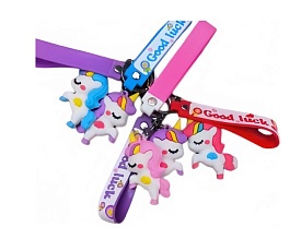 Брелок FG241101061C на сумку, єдиноріг, мікс кольорів, упак. 50 шт. кул. - 1 - smarttoys.com.ua