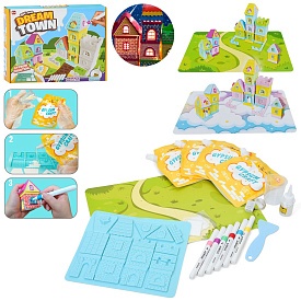 Набір для творчості I001 Місто мрій,побудуй будинок,світло,гипс,формочки,маркери 6шт., інструм.,бат. - 1 - smarttoys.com.ua