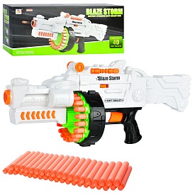 Автомат 7019 м'якi кулi 40 шт., бат., кор., 52,5-22,5-14,5 см. - 1 - smarttoys.com.ua