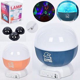 Нічник 168K-X 2 кольори, USB, світло, бат., кор., 16-14-14 см. - 1 - smarttoys.com.ua