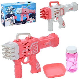 Мильні бульбашки 7751A автомат/бластер, запаска, 2 кольори, бат., кор., 21,5-13-6,5 см. - 1 - smarttoys.com.ua