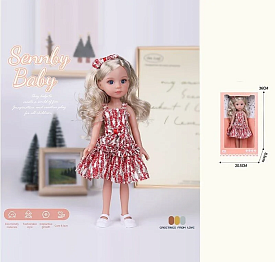 Лялька MN 336 (48) висота: 34 см, імітація скляних очей, взуття, в коробці - 1 - smarttoys.com.ua