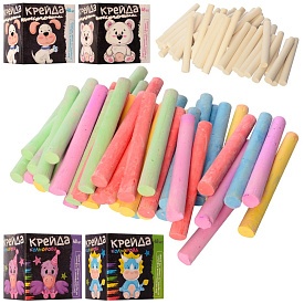 Крейда MK 0091-1 48 шт., тонка, 2 види, 5 кольорів, 5 г, кор., 8-8-6 см. - 1 - smarttoys.com.ua