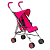 Візок 1424029 для ляльки, прогулянковий, тростина, ремень безпеки, метал, карт.обгортка, 68-10-11см. - 1 - smarttoys.com.ua