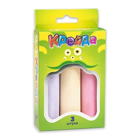 Крейда Велика кругла - 3 штуки Strateg різнокольорова (50100) - 1 - smarttoys.com.ua