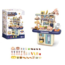 Кухня 36T-7 плита, мийка-ллється вода (механіч.), пара, посуд, продукти,світло,бат.,кор.,25-36,5-9см - 1 - smarttoys.com.ua