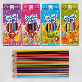 Олівці кольорові С 50583 (240) 4 види, 12 штук, ароматизовані, в коробці [Коробка] - 1 - smarttoys.com.ua